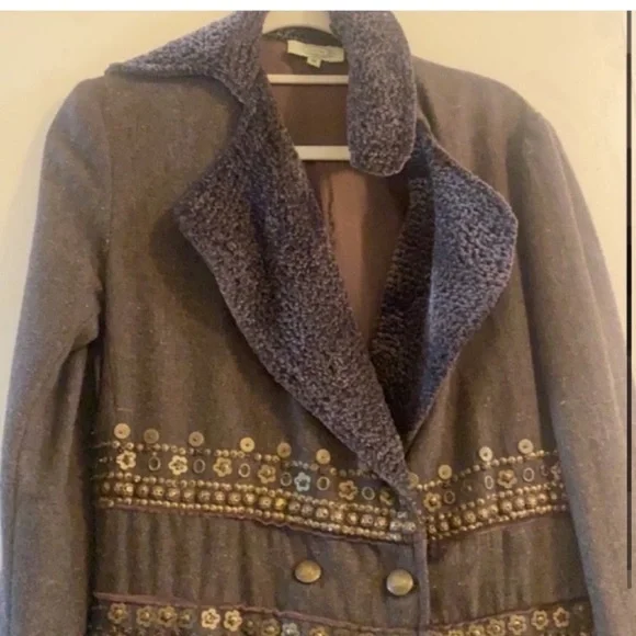 Anthropologie Coat 70's Inspired - Picture 3 of 5